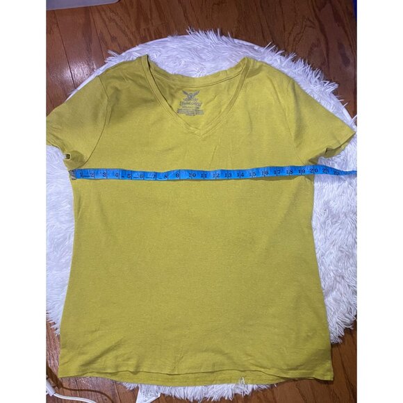 Faded Glory V-Neck Yellow Women's Top Size XXL/2XG - Picture 4 of 6